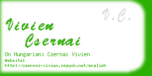 vivien csernai business card